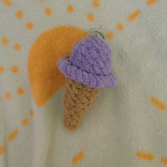 Black Raspberry Ice Cream Keychain