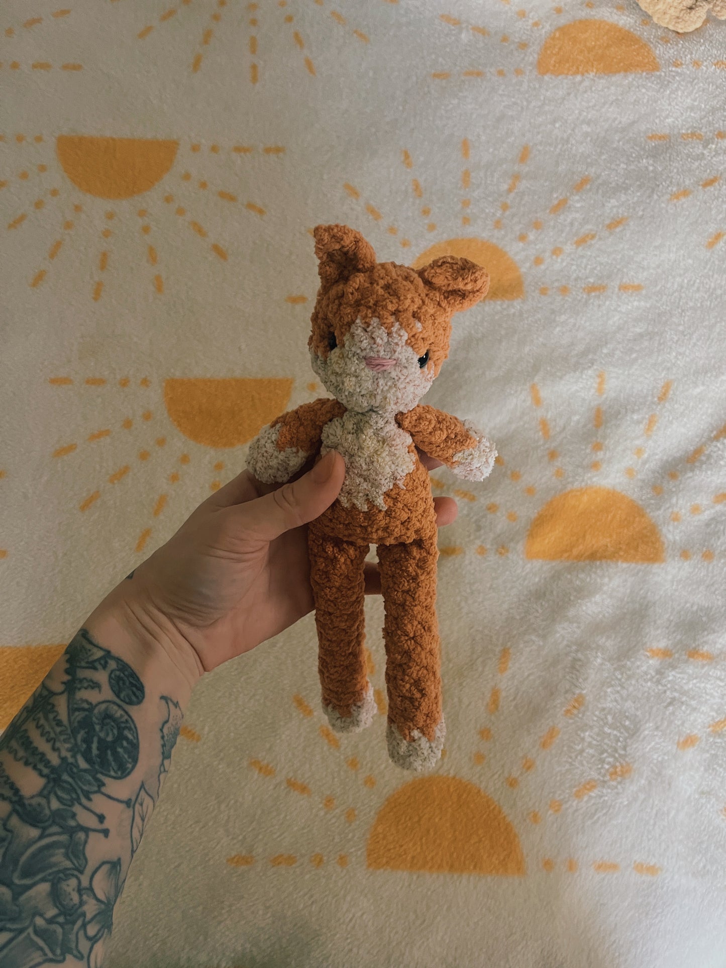 Tilly Cat - Orange and Speckled White