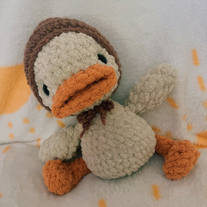 Bubbles the Duck // Light Brown Bonnet