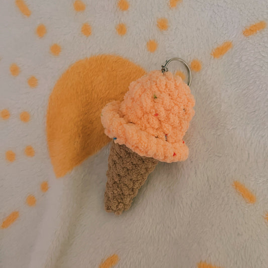 Orange Ice Cream Keychain